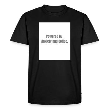 Anxiety + Coffee – Survival Combo - T-shirt Premium bio Homme - noir - Devant - Nico (187cm)