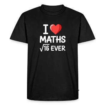 Math I Love Maths Math Nerd Math Teacher - Men's Premium Organic T-Shirt - black - Front - Nico (187cm)