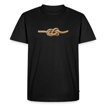13 nœuds - T-shirt Premium bio Homme - noir - Devant - Nico (187cm)