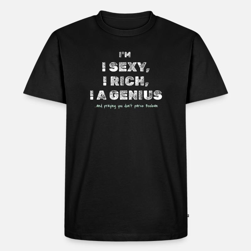 Boolean Joke – Funny Dev Tee - Men's Premium Organic T-Shirt - black