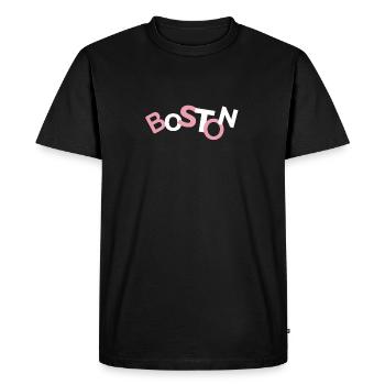 Boston Cooking Apron - Men's Premium Organic T-Shirt - black - Front - Nico (187cm)