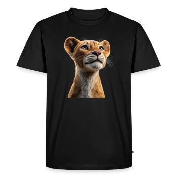 Lionne Lionne Maman Lionne Lionnes Maman Lions sauvages - T-shirt Premium bio Homme - noir - Devant - Nico (187cm)