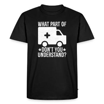 quelle partie de ne comprenez-vous pas - T-shirt Premium bio Homme - noir - Devant - Nico (187cm)