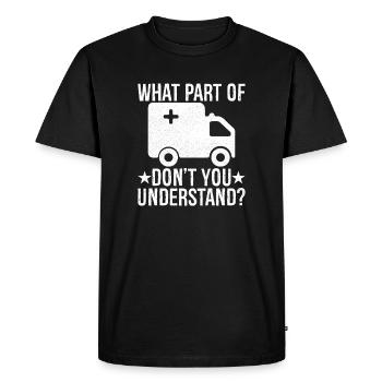 quelle partie de ne comprenez-vous pas - T-shirt Premium bio Homme - noir - Devant - Nico (187cm)