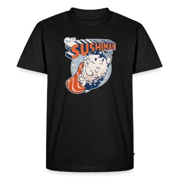 Super Sushi - T-shirt Premium bio Homme - noir - Devant - Nico (187cm)