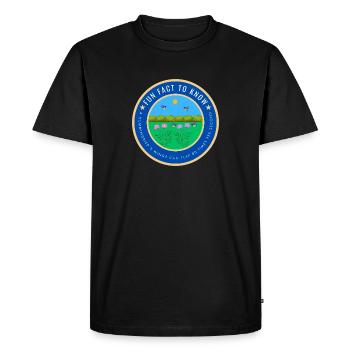 A hummingbird's wings can flap 80 times per second - Men's Premium Organic T-Shirt - black - Front - Nico (187cm)