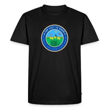 Butterflies taste things using their feet - Men's Premium Organic T-Shirt - black - Front - Nico (187cm)