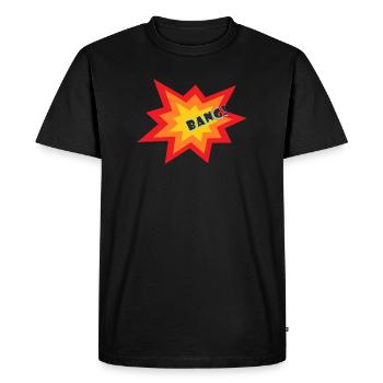Explosion d’étoiles - T-shirt Premium bio Homme - noir - Devant - Nico (187cm)