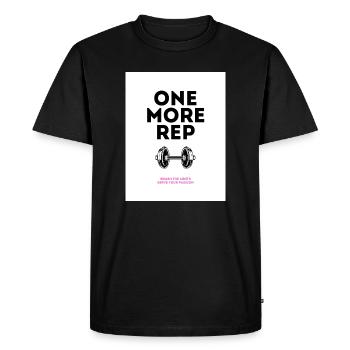 Gym Motivation Une conception de représentation de plus - T-shirt Premium bio Homme - noir - Devant - Nico (187cm)