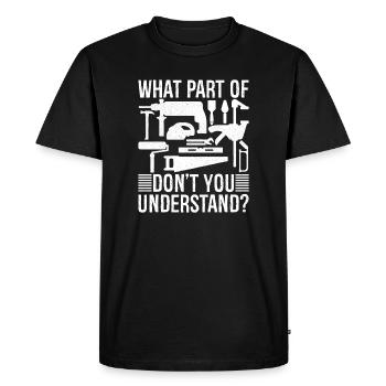 quelle partie de ne comprenez-vous pas Arboriste - T-shirt Premium bio Homme - noir - Devant - Nico (187cm)