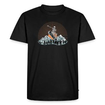 Kallio Surf Skeleton Design - T-shirt Premium bio Homme - noir - Devant - Nico (187cm)