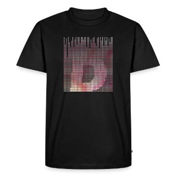 Letter D, name, the letter D - Men's Premium Organic T-Shirt - black - Front - Nico (187cm)