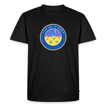 Seahorses suck up their food like a vacuum - Men's Premium Organic T-Shirt - black - Front - Nico (187cm)