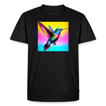 colibri - T-shirt Premium bio Homme - noir - Devant - Nico (187cm)
