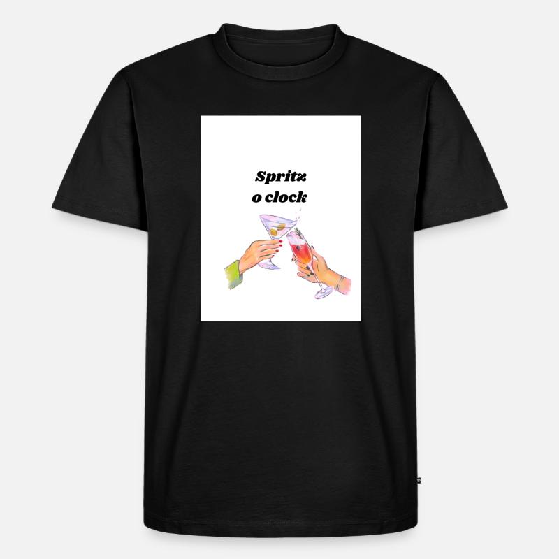 Spritz o clock  - Männer Premium Bio T-Shirt - Schwarz