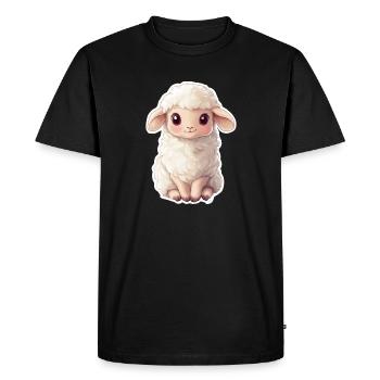 Mouton - T-shirt Premium bio Homme - noir - Devant - Nico (187cm)