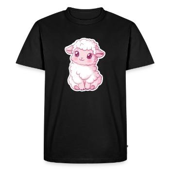 Mouton - T-shirt Premium bio Homme - noir - Devant - Nico (187cm)