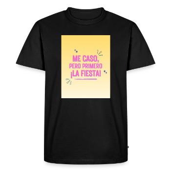 Citation amusante de fête et d’amitié - T-shirt Premium bio Homme - noir - Devant - Nico (187cm)