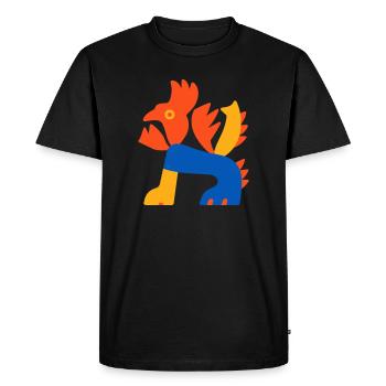Dragon du Fils - T-shirt Premium bio Homme - noir - Devant - Nico (187cm)