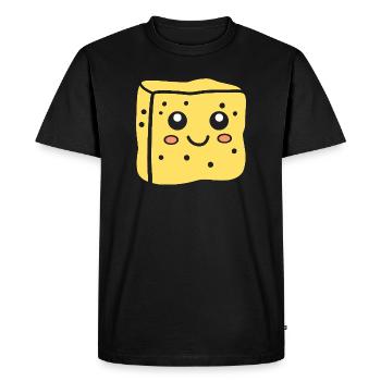 Spongeface Adorable Illustration éponge - T-shirt Premium bio Homme - noir - Devant - Nico (187cm)