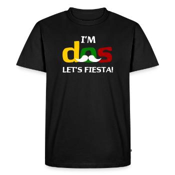 Je suis Dos Let’s Fiesta - T-shirt Premium bio Homme - noir - Devant - Nico (187cm)