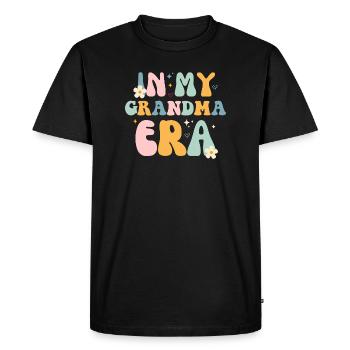 Design Tendresse Grandma - T-shirt Premium bio Homme - noir - Devant - Nico (187cm)