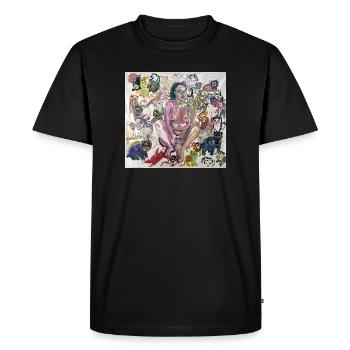 It ́s a Cat World - Men's Premium Organic T-Shirt - black - Front - Nico (187cm)
