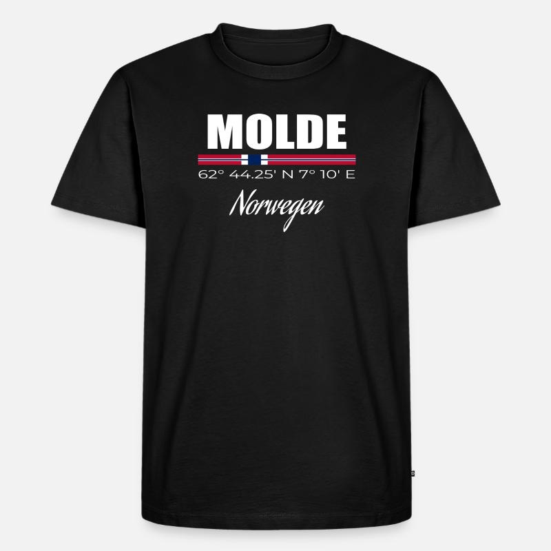 Molde - Männer Premium Bio T-Shirt - Schwarz