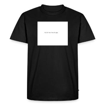 Autonomisation - T-shirt Premium bio Homme - noir - Devant - Nico (187cm)