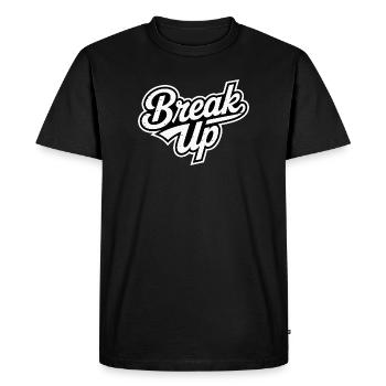 Conception typographique audacieuse de rupture urbaine - T-shirt Premium bio Homme - noir - Devant - Nico (187cm)