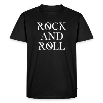 Conception de typographie rock and roll - T-shirt Premium bio Homme - noir - Devant - Nico (187cm)