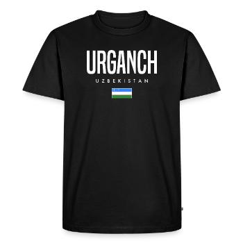 Ourguentch Ouzbékistan - T-shirt Premium bio Homme - noir - Devant - Nico (187cm)