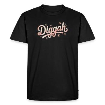Diggah - Mèmes amusants - T-shirt Premium bio Homme - noir - Devant - Nico (187cm)
