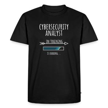Analyste en cybersécurité Cadeau Profession Formation - T-shirt Premium bio Homme - noir - Devant - Nico (187cm)