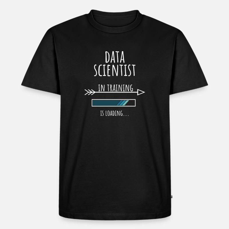 Data Scientist Gift Profession Education - Men's Premium Organic T-Shirt - black