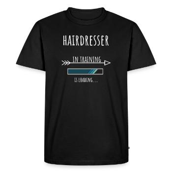 Coiffeur Cadeau Profession Éducation - T-shirt Premium bio Homme - noir - Devant - Nico (187cm)