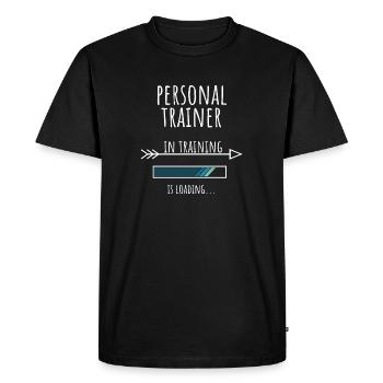 Personal Trainer Gift Profession Training - Men's Premium Organic T-Shirt - black - Front - Nico (187cm)
