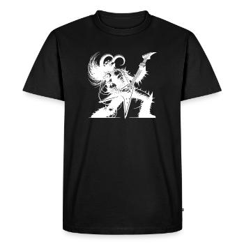 Un solo de guitare démoniaque plus fort que l’enfer - T-shirt Premium bio Homme - noir - Devant - Nico (187cm)