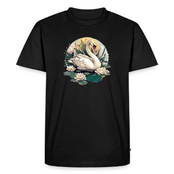Swans Swan - Men's Premium Organic T-Shirt - black - Front - Nico (187cm)