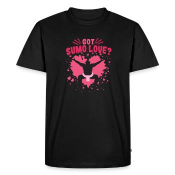 Lutteur de sumo Lutte japonaise Nagoya - T-shirt Premium bio Homme - noir - Devant - Nico (187cm)
