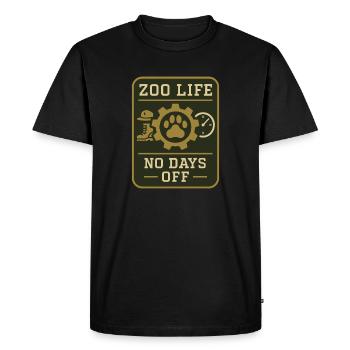 Zookeeper Animal Care Worker Zoo Employee - Men's Premium Organic T-Shirt - black - Front - Nico (187cm)