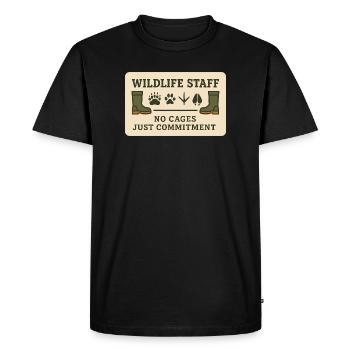 Zookeeper Animal Care Worker Zoo Employee - Men's Premium Organic T-Shirt - black - Front - Nico (187cm)