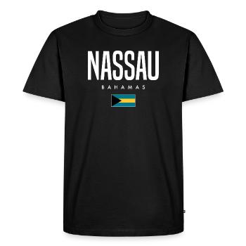 Nassau, Bahamas - T-shirt Premium bio Homme - noir - Devant - Nico (187cm)