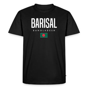 Barisal, Bangladesh - Men's Premium Organic T-Shirt - black - Front - Nico (187cm)