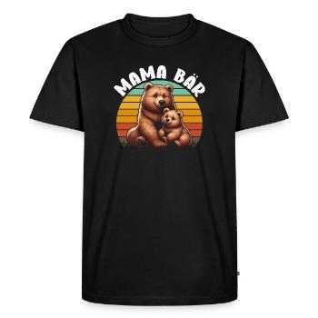Mama Bear Fête des Mères Mère Parent Mama Bear - T-shirt Premium bio Homme - noir - Devant - Nico (187cm)
