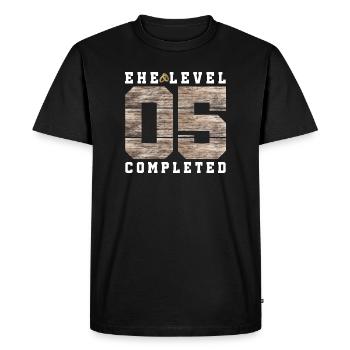 5th wedding anniversary - Men's Premium Organic T-Shirt - black - Front - Nico (187cm)
