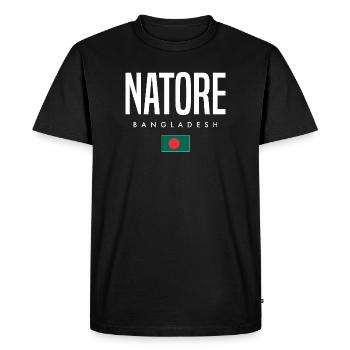 Natore Bangladesh - Men's Premium Organic T-Shirt - black - Front - Nico (187cm)