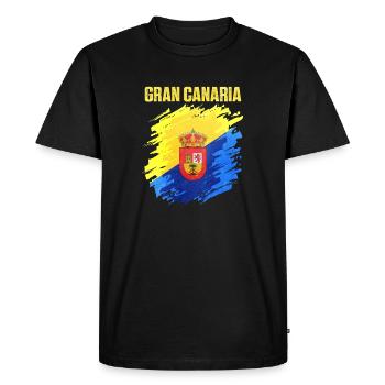 Puissant écusson du club de Gran Canaria - T-shirt Premium bio Homme - noir - Devant - Nico (187cm)