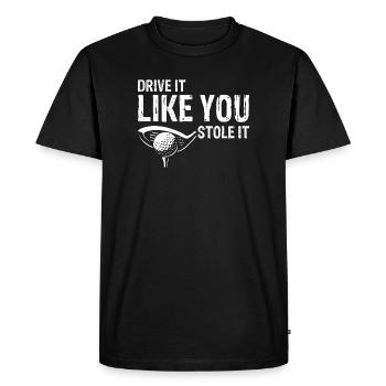 If You're Not Making Putts Fix Your Form Humor - Men's Premium Organic T-Shirt - black - Front - Nico (187cm)