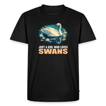 Swans Swan - Men's Premium Organic T-Shirt - black - Front - Nico (187cm)